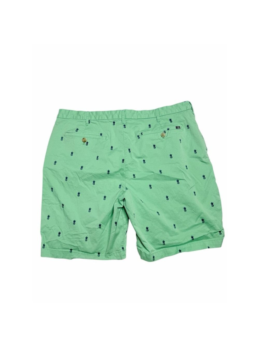 IZOD Advantage Shorts Mens Size 40 Green Pineapple Print Stretch Golf Casual - Picture 2 of 5